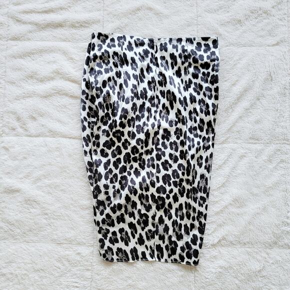 Caroline Constas Crossover Leopard Print Mini Skirt - Picture 3 of 4